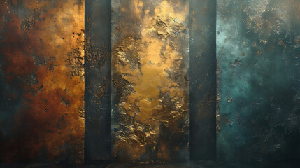 Rustic Texture Duel in Studio: A Visual Symphony of Natural and Synthetic Materials
