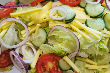delicious vegetable salad from the egypt
