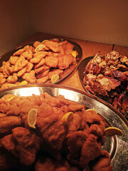 chicken schnitzel background
