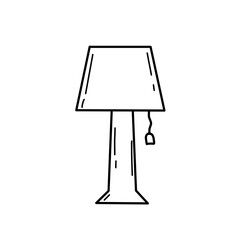 Bedside Lamp Line Icon