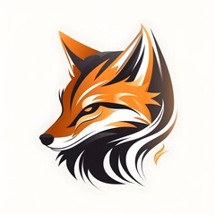 Obraz premium Wolf vector art logo for gamers - Generative AI 