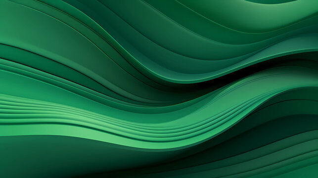 Abstract organic green lines as wallpaper background illustration