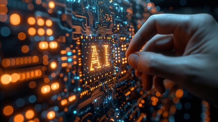 Circuit électronique avec CPU "AI" : Technologie pour l'intelligence artificielle