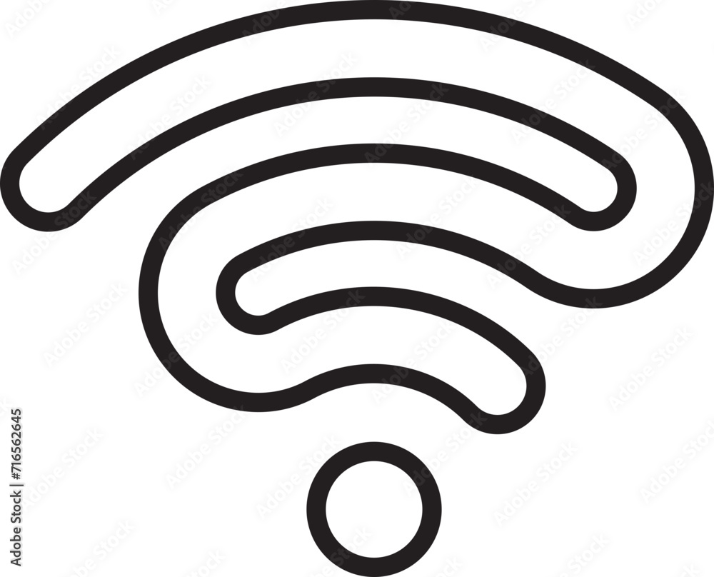 Poster wi fi symbol signal connection. vector wireless internet technology sign. wifi network communication
