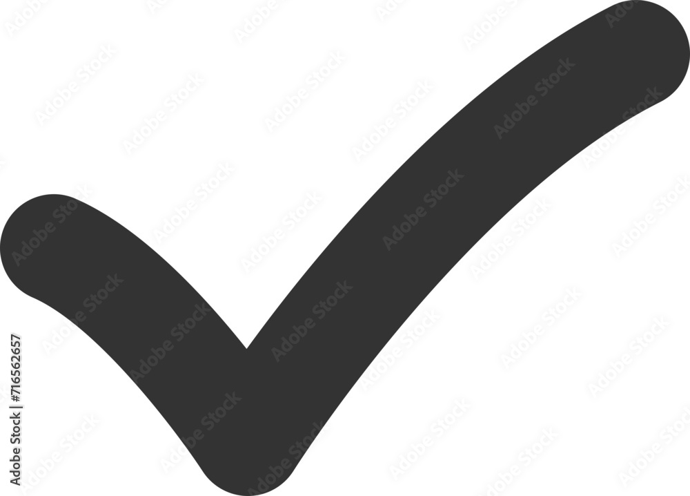 Poster check mark icon vector symbol design element.