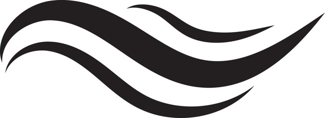 Waves vector design. Water wave icon. Wavy lines isolated.