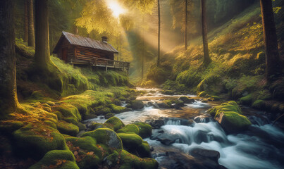 Einsame H&uuml;tte in Kanada