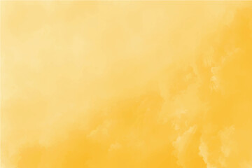 Yellow reflection of neon watercolor textures liquid smoke rising mist, smoke vape, fog effect or smog. Rough orange texture. Luxurious yellow paper template for text design. Cloud smoky vector banner