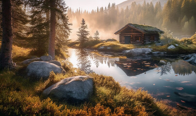 Einsame H&uuml;tte in Kanada