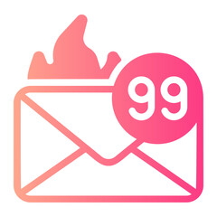email gradient icon