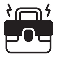 briefcase glyph icon