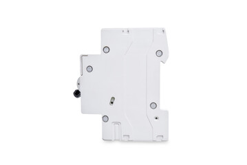 Automatic electrical switches circuit breaker on a white isolated background