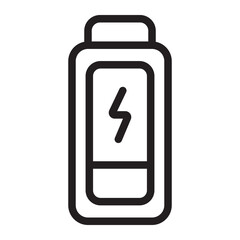 low battery line icon