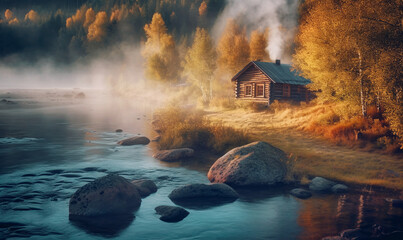 Einsame H&uuml;tte in Norwegen
