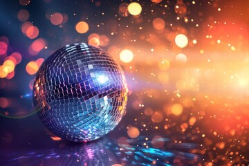 Fototapeta na wymiar sparkling disco ball