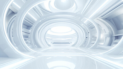 White futuristic background