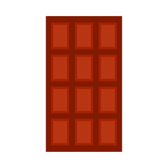 板チョコのイラスト。フラットなベクターイラスト。