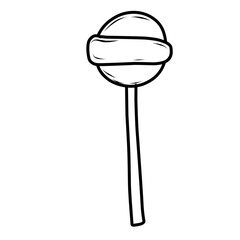 Hand Drawn Lolipop Doodle 