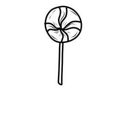 Hand Drawn Lolipop Doodle 