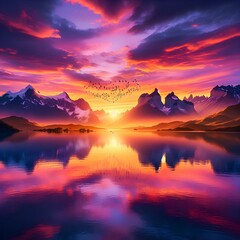  ファンシーな空のイメージ　背景素材