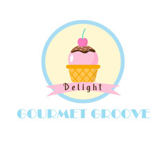 a cupcake with a pink cherry and sprinkles on top. generative ai
