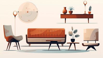 A set of furniture including a sofa