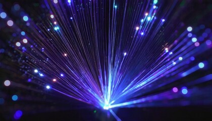 Fototapeta na wymiar abstract close up fiber optics light for background holiday concept optic communication and technology background optical lighting with bokeh