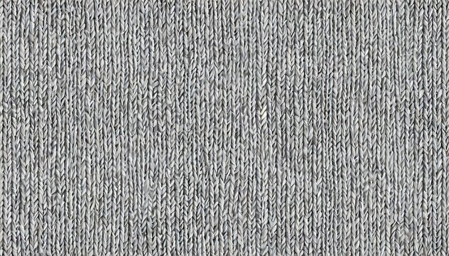 seamless mottled light grey wool knit fabric background texture tileable monochrome greyscale knitted sweater scarf or cozy winter socks pattern realistic woolen crochet textile craft 3d rendering