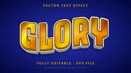 3d Golden Glory Editable Text Effect Template