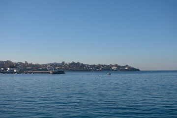 Fototapeta premium The port of Canido in Vigo with its small artisanal boats