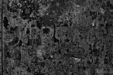 Bright black grunge texture background. Black colored concrete wall. Abstract glossy grunge texture on black wall.