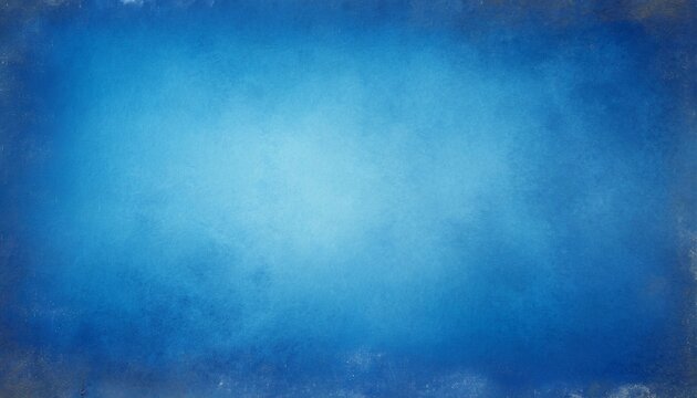 blue paper background old vintage texture grunge design elegant dark blue center and light blue faded border