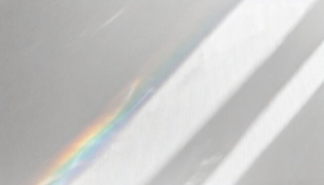water texture overlay effect for photo and mockups organic drop diagonal shadow caustic effect with rainbow refraction of light on a white wall