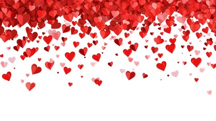 valentine's day background with red hearts illustration
