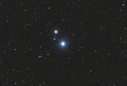 Double star Mizar and Alcor in Ursa Major, star map night sky backgrounds
