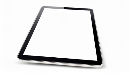 real tablet mockup with blank screen device screen mockup isolated on white background