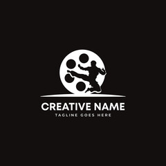 Action film logo. fighting production company logo. fight shoot company logo, fighting on film logo