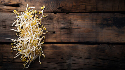 Chinese bean sprouts. Traditional Chinese, Japanese, Thai or Korean ingredients