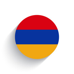 National flag of Armenia icon vector illustration isolated on white background.