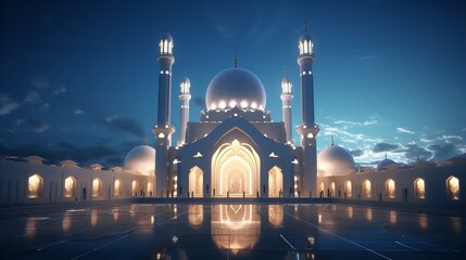 3d miniature islamic mosque for ramadan