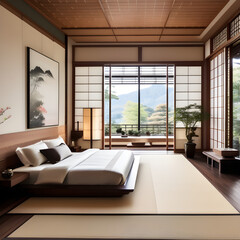 japanese interior bedroom