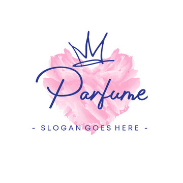 perfume design with love in pink