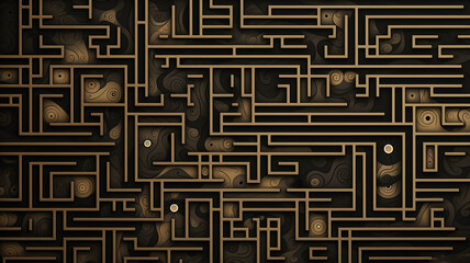 texture background maze, labyrinth abstract puzzle game map, ornament
