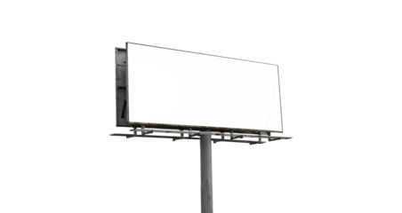 Empty Billboard Isolated for Template Design Social Media