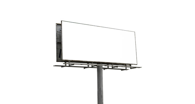 Empty Billboard Isolated for Template Design Social Media