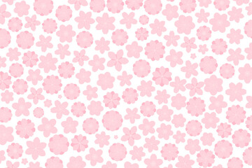 Spring flowers, blossoms, blooms, floral background. Flat style vector illustration on transparent. Abstract geometric design. Concept seasonal promotion, banner, advertising, poster, sale