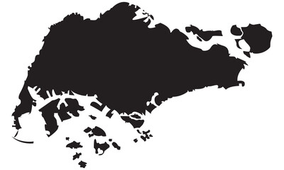 Singapore map. Good use for symbol, logo, web icon, mascot, sign, or any design. 1234 - obrazy, fototapety, plakaty