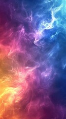 Naklejka premium abstract color background with blue, purple, and yellow fog