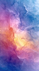 Obraz na płótnie Canvas abstract color background with blue, purple, and yellow fog