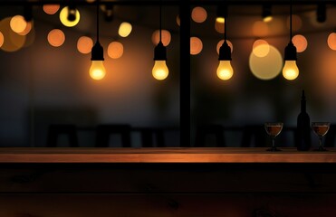 A blurred background of a cozy cafe, with soft bokeh lights creating a warm and inviting ambiance, ideal for showcasing foreground subjects or as a setting for atmospheric designs. Ai generated